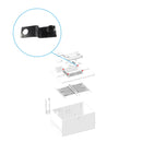 Self-locking plastic fastener for concrete