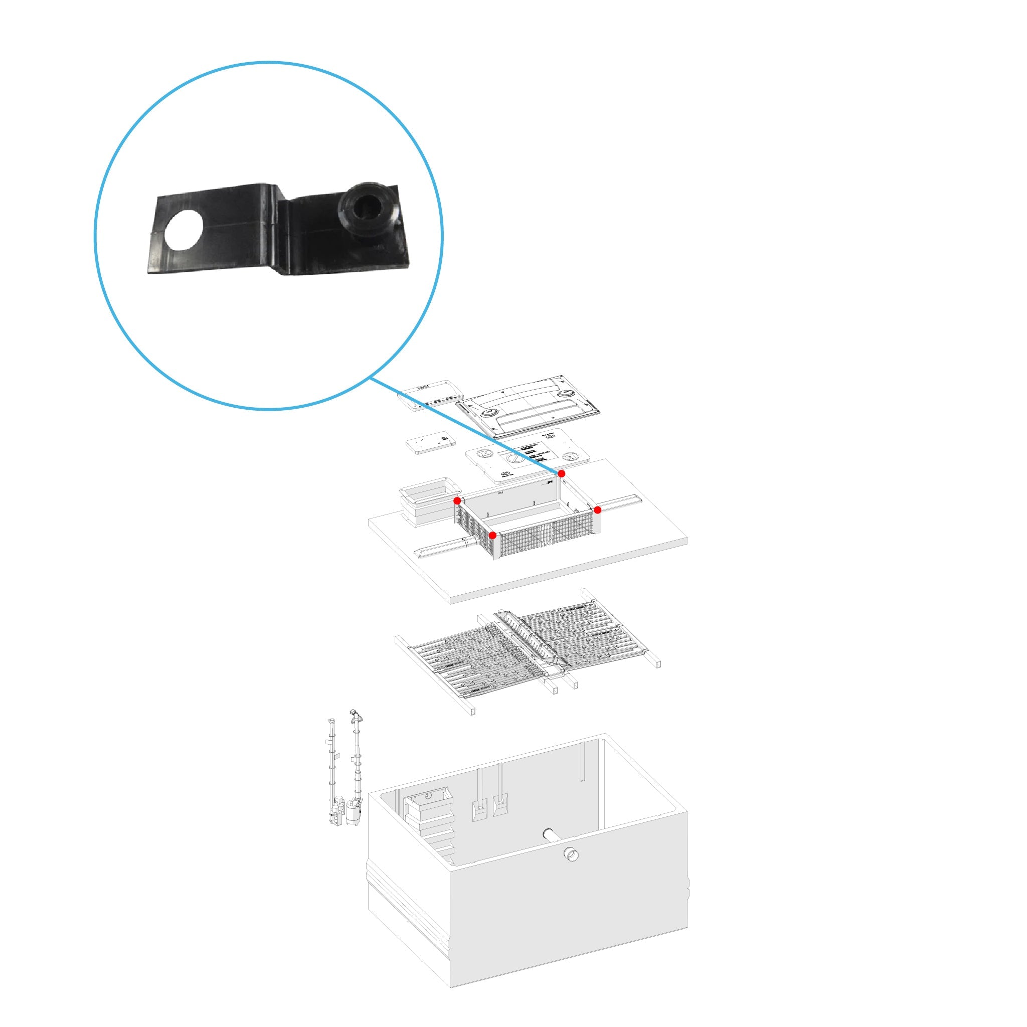 Self-locking plastic fastener for concrete